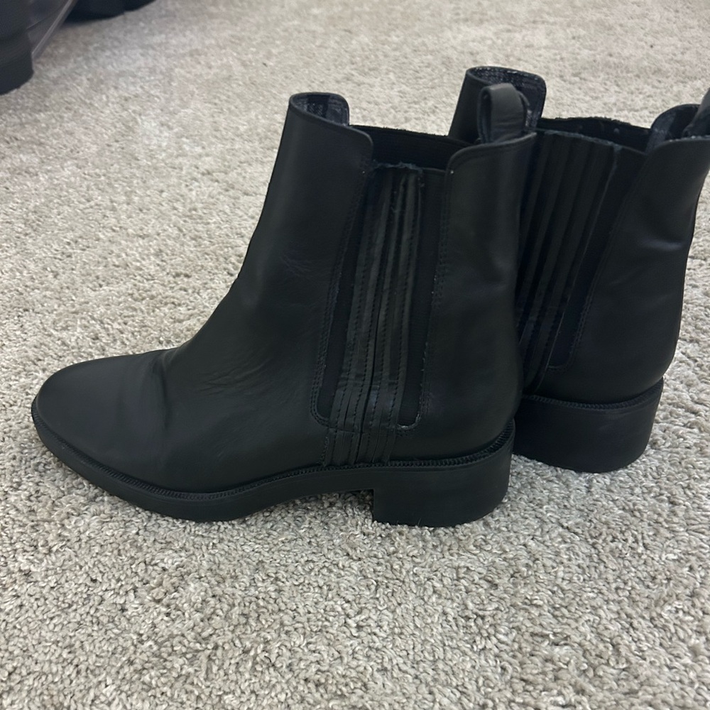 Zara black booties